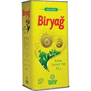 Trakyabirlik Biryağ Ayçiçek Yağı 5 Lt