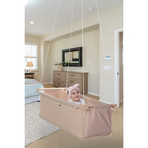 Sally Katlanabilir, Yükseklik Ayarlı Kırmızı Bebek Hamak Beşik 45x90x250 cm – İç ve Dış Mekan Kullanımına Uygun
