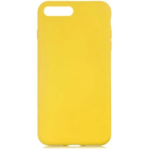 Case 4U Apple iPhone 8 Plus / 7 Plus Kılıf Içi Kadife Logosuz LSR Lansman Silinebilir Arka Kapak Sarı