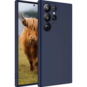 Case 4U Samsung Galaxy S23 Ultra Uyumlu Kılıf Kamera Korumalı Içi Kadife Logosuz Mara Lansman Silinebilir Kılıf Lacivert