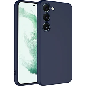 Case 4U Samsung Galaxy S23 Plus Uyumlu Kılıf 3D Kamera Korumalı İçi Kadife Mara Lansman Yumuşak Kapak Lacivert