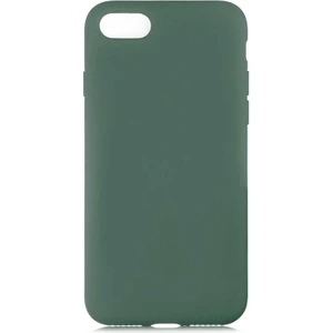 Case 4U Apple iPhone Se 2022 / Se 2020 / iPhone 8 / 7 Kılıf Içi Kadife Logosuz LSR Lansman Silinebilir Arka Kapak Koyu Yeşil