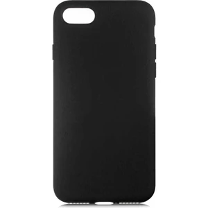Case 4U Apple iPhone Se 2022 / Se 2020 / iPhone 8 / 7 Kılıf Içi Kadife Logosuz LSR Lansman Silinebilir Arka Kapak Siyah