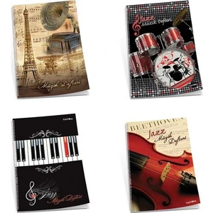 Çınar Jazz 30 Yaprak A4 Spiralli Müzik Defteri