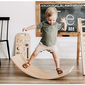 Ali Wooden 1+ Yaşa Özel Keçesiz Denge Tahtası