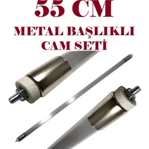 Infrared Soba Için 2500W Rezistans TELI+55CM Montajlı Metal Başlıklı Cam Seti