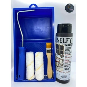 Selfy Decor Kendinden Vernikli Mobilya Boyası 500 cc Wenge + Boyama Rulo Seti