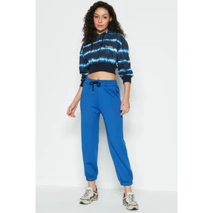 Jogger Lastikli Spor Eşofman Altı 806 Sax