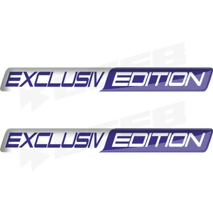 Exclusiv Edition Long 3 Boyutlu Damla Sticker Mavi