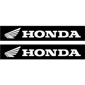 Honda Motorcu Boru Sticker Set Beyaz