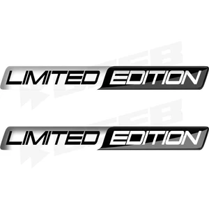 Limited Edition Long 3 Boyutlu Damla Sticker Siyah