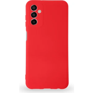 Caseart Samsung Galaxy A04S Kapak Içi Kadife Kamera Korumalı Lansman Silikon Kılıf - Kırmızı