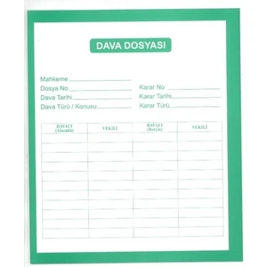 Mert Ekip Yeşil Beyaz Avukat Baro Mahkeme Dava Icra Adliye Dosyası 25'lik Paket Yeşil/beyaz Beyaz/yeşil
