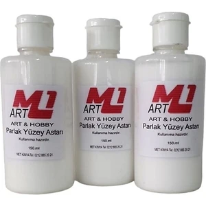 M1 Art Parlak Yüzey Astarı 150.ML x 3 Adet