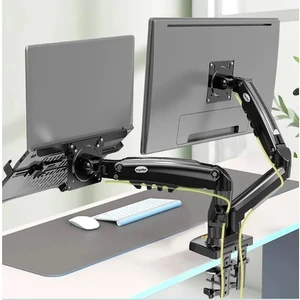 NB F160L Amortisörlü 17"-27" Monitör Tutucu ve 10"-17" Laptop Standı