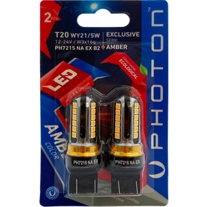 Photon T20 Çift Duy Turuncu LED Oto Ampul W21/5W PH7215NAEX