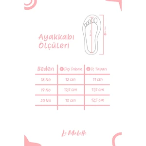 Le Mabelle Pembe Pullu Fiyonklu Deri Kız Bebek Makosen