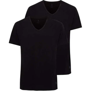 U.S. Polo Assn. Erkek Siyah 2 Lİ T-shirt 80199