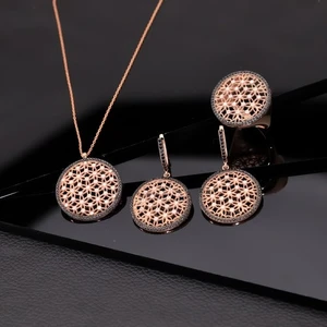 Miavi Silver 925 Ayar Gümüş Yaşam Çiçeği Takı Seti