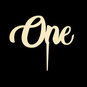 One Yazılı Ayna Pleksi Pasta Üstü & Doğum Günü Partisi & Pleksi Pasta Süsü