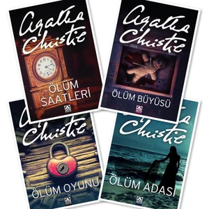 Ölüm Saatleri - Ölüm Büyüsü - Ölüm Oyunu - Ölüm Adası - 4 Kitap - Agatha Christie + Caprice B112 Kalem