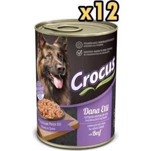 Dana Etli Sos Içinde Parça Etli Köpek Konservesi 400 gr x 12 Adet