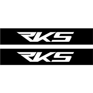 Rks Motorcu Boru Sticker Set Beyaz