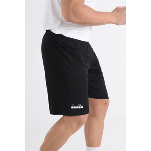 Düz  Siyah Antrenman - Spor Şort - Ddant-Sort