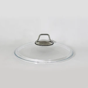 Metal Kulplu 24 cm Cam Kapak