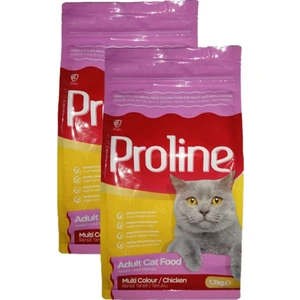 Pro Line Proline Multi Colour Renkli Taneli Tavuklu Yetişkin Kedi Maması 1200 gr x 2 Adet