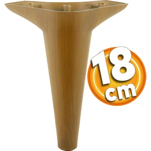 Aspen Lüks Mobilya Kanepe Koltuk Tv Ünitesi Baza Yükseltici Ayağı Ayakları 18 Cm Ahşap Desenli Ayak