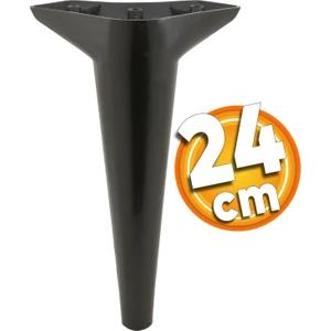 Aspen Lüks Mobilya Kanepe Koltuk Tv Ünitesi Konsol Yükseltici Ayağı Ayakları 24 Cm Siyah Ayak