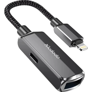 CA-2690 2 In 1 Lightning To Usb-A 3.0 Lightning Şarj ve Veri Aktarım Cihazı-Gri