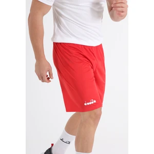 Düz  Kırmızı Antrenman - Spor Şort - Ddant-Sort