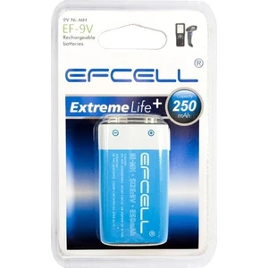 Şarjlı Pil 9V 250MAH Ni-Mh Efcell EF-9V