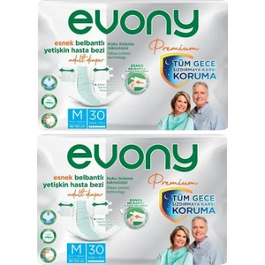 Premium Belbantlı Hasta Bezi 60'Lı Medium Orta Beden