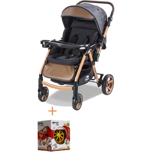 Baby Care Çift Yönlü Alüminyum Kalın Iskelet Bebek Arabası Oyuncak Armağanlı