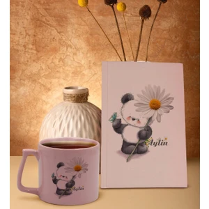 Bk Gift Kişiye Özel Sevgili Isimli Pembe Sert Kapaklı Defter Ve Middle Kupa Seti, Arkadaşa Hediye, Yeni Iş Hediyesi, Doğum Günü Hediyesi-8