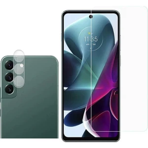 Samsung Galaxy S23 Plus Kamera Lens Koruyucu Şeffaf + Ekran Koruyucu Nano 3 Adet