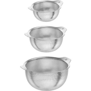 Paslanmaz Çelik Tel Süzgeç 3'lü Set 24CM - 20CM - 16CM