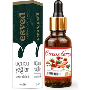 Çilek Kokusu Saf Esansiyel Uçucu Yağ Buhurdanlık Yağı Difüzör Esansı Aromaterapi Ortam Koku 10ML