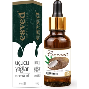 Hindistan Cevizi Kokusu Saf Esansiyel Uçucu Yağ Buhurdanlık Yağı Difüzör Esansı Aromaterapi Ortam Koku 10ML