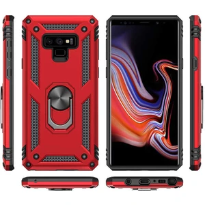 Kip GSM Galaxy Note 9 Kılıf Vega Tank Sert Yüzüklü Standlı Zırh Koruma Kapak