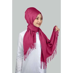 Düz Paşmina Şal - Fuşya