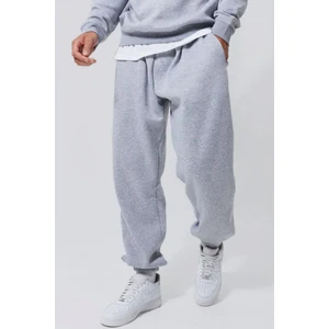 Gri Bol Eşofman Altı Jogger Yazlık