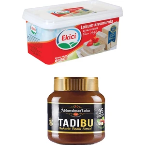 Abdurrahman Tatlıcı Tadıbu 330 gr +  Ekici Tam Yağlı Lokum Kıvamında Beyaz Peynir 800 gr