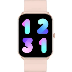 W01 Nabız Oksijen Ölçer Uyku Takibi 15 Gün Pil Ömrü Akıllı Saat Pembe