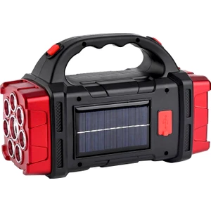 HB-1678 Solarlı USB Çıkışlı Şarjlı 38 Watt Kamp Feneri Işıldak