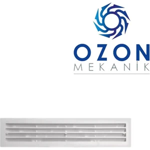 Raksan 008b Kapı Altı Menfez Beyaz 8 x 30 Çift Izgaralı Transfer Menfezi Agmair Agm Havalandırma Agm-Afs-Rkn-008b