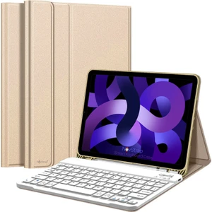 Apple iPad Air 4/5 Nesil 10.9 inç iPad Air 11 inç Uyumlu Bluetooth Klavyeli Kılıf Standlı